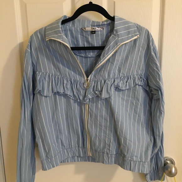 Simon Twik Striped Bomber Jacket - Picture 1 of 3